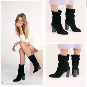 Free People FP New Dakota Leather Suede Slouchy Boot Boots Booties Heels 41
